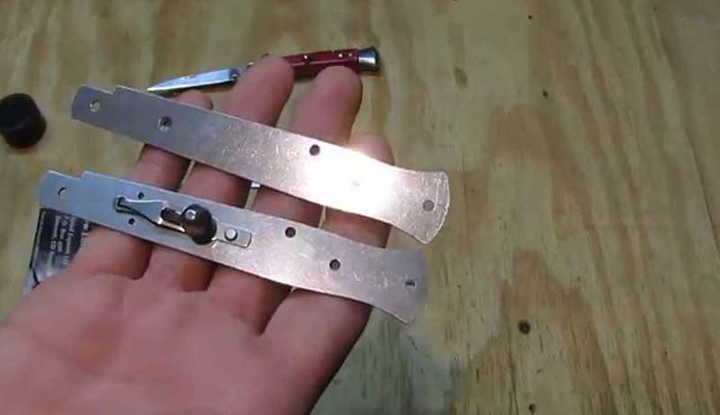 Switchblade knife repair parts