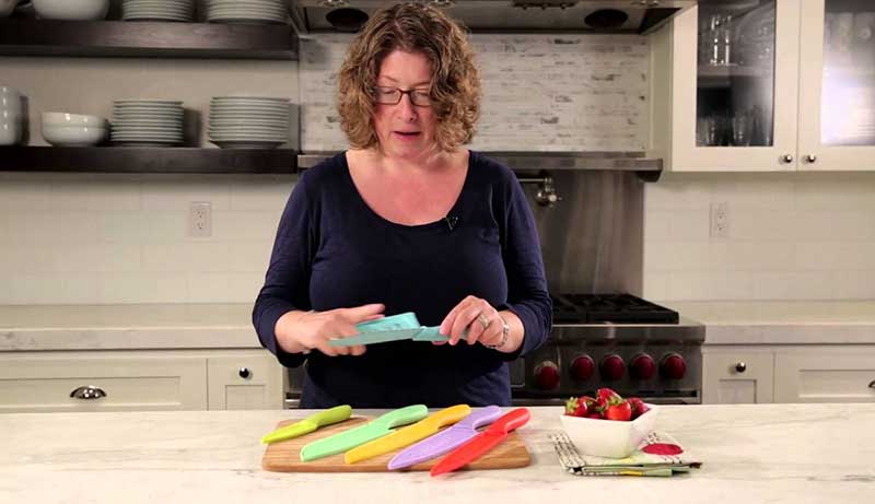 how to sharpen cuisinart colored knives